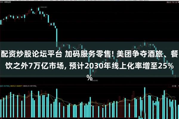 配资炒股论坛平台 加码服务零售! 美团争夺酒旅、餐饮之外7万亿市场, 预计2030年线上化率增至25%